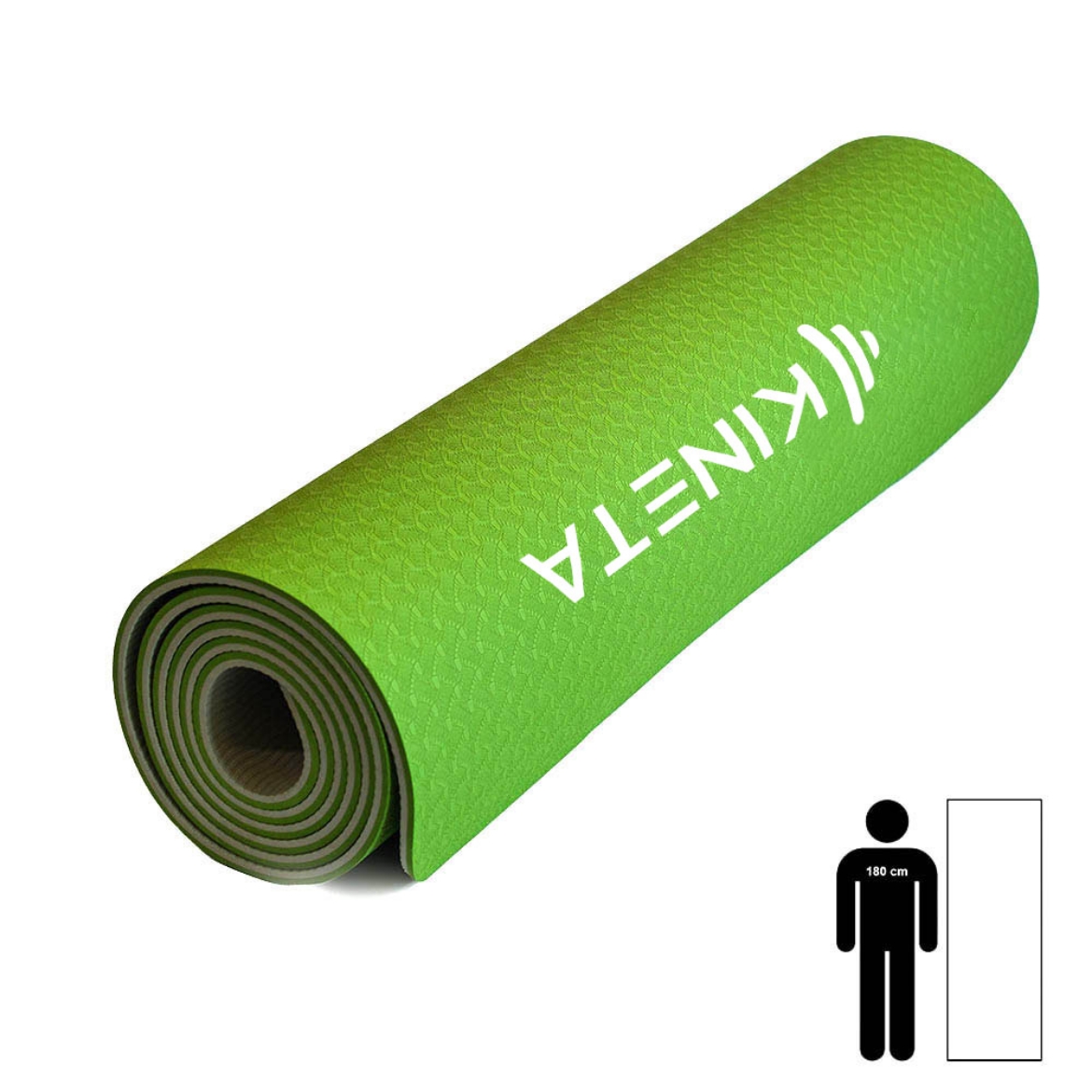 Yoga prostirka Premium Kineta Zelena