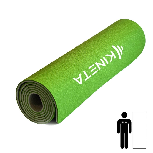 Yoga prostirka Premium Kineta Zelena